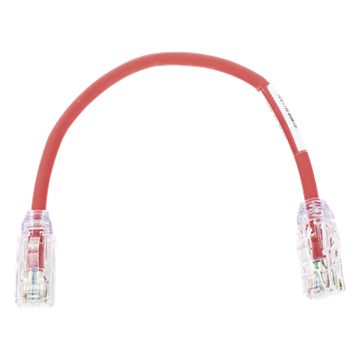 Cable de Parcheo UTP / Cat6A / 28 AWG / CM-LSZH / 0.67 pies / Rojo