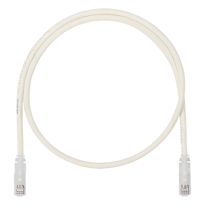 Cable de Parcheo UTP / Cat6A / 24 AWG / CM / 0.3 m (1 pie) / Color Blanco
