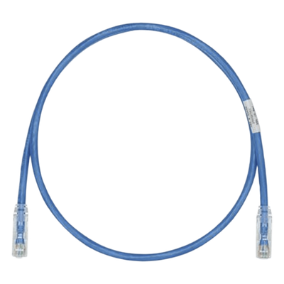 Cable de Parcheo / UTP Cat6 / 24 AWG / CM / 0.61 m (2 ft) / Azul