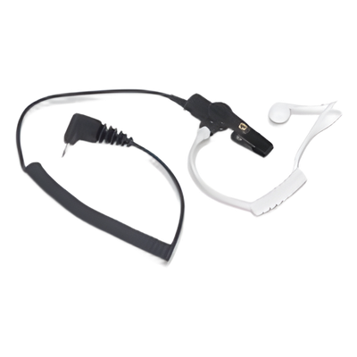 Audífono de Tubo Acústico / Cable Retráctil / Conector Angular 2.5 mm / Solo Escucha / Diseño Ergonómico