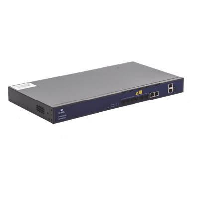 OLT / 4 Puertos GPON / 2 GE + 2 SFP+ Uplink / 512 ONUs / Rack 1U / 17.4 x 12.6 x 1.7 in