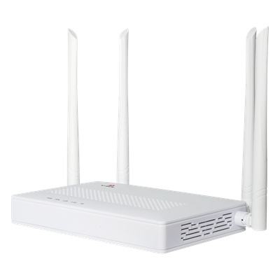 ONU Dual GPON/EPON / Wi-Fi Doble Banda 2.4 y 5 GHz / EasyMesh / 2 Puertos LAN Gigabit / AC1200 / 4 Antenas 5 dBi