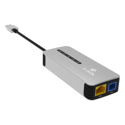 ONU Bridge Portátil / Dual GPON/EPON / 1 Puerto RJ45 2.5 Gbps / USB 3.0 Tipo-C / Alimentación USB