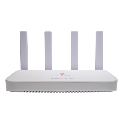 ONU con Wi-Fi 6 / 4 Puertos Gigabit / PON SC/UPC / AX1500 / Doble Banda / 4 Antenas 5 dBi / 12V 1.5A
