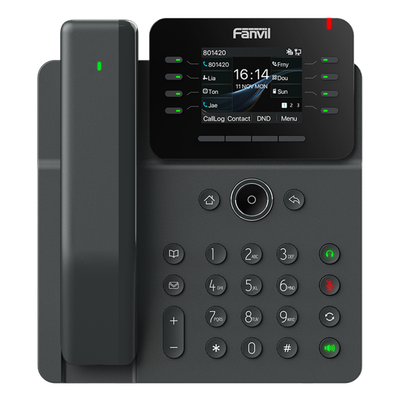 Teléfono IP / Handset Inalámbrico Bluetooth / 12 Líneas SIP / Pantalla IPS Táctil 2.8″ HD / Conferencia 6 Vías / Puertos Gigabit / PoE 802.3af