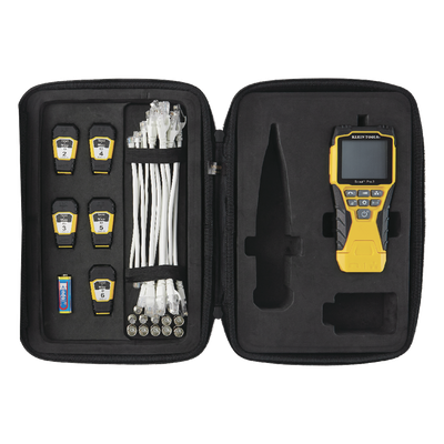 Probador de Cables / LCD Retroiluminada / Coaxial, RJ11, RJ12, RJ45 / Longitud 2000 ft / PoE / Generador de Tono / Test-n-Map
