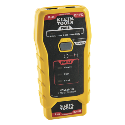 Probador de Cables de Red / Prueba Cat3, Cat5e, Cat6/6a / Transmisor Remoto Integrado / LED de Estado / Batería 9V 80 h / 116 g