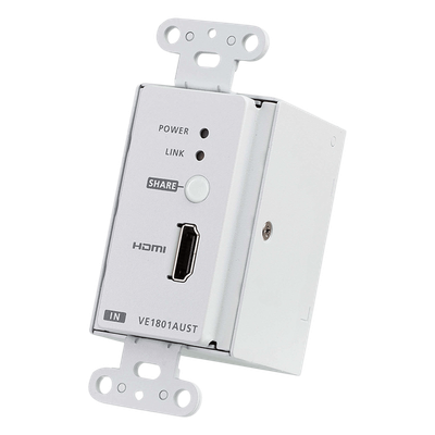 Transmisor HDMI / 4K 60Hz 4:2:0 / HDBaseT-Lite 40m / PoH / Placa de pared US / 131 pies