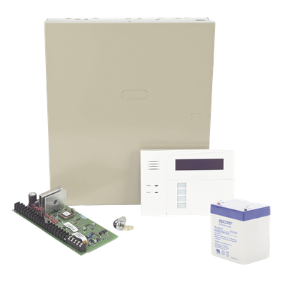 Panel de Alarma Híbrido / 48 Zonas / 3 Particiones / IP y Celular 4G / Teclado con Receptor Inalámbrico