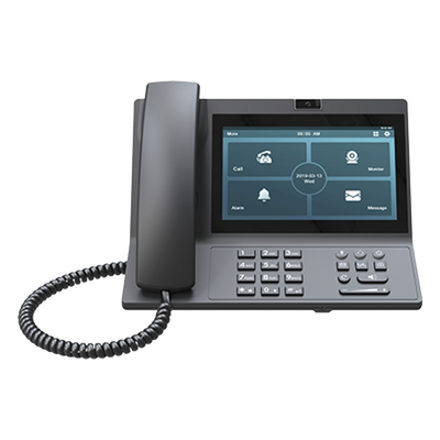 Estación de Guardia IP / Pantalla Táctil 7 Pulgadas / Resolución 1024×600 / Cámara 2 Megapixel / Wi-Fi / PoE / Bluetooth / HDMI / USB-C / Android 9.0