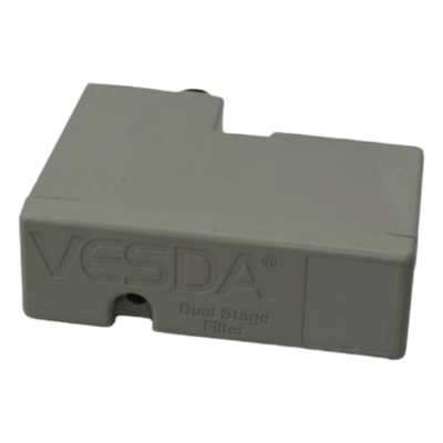 Filtro de Cartucho / Filtrado de Dos Etapas / 90x63x30 mm / 3.5×2.5×1.2 in / Compatibilidad VESDA VLC-VLF-VLP-VLS