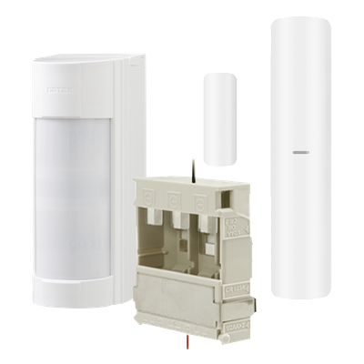 Detector de Movimiento PIR Inalámbrico / 12 m (39.4 ft) / 90° / 48 Zonas / IP55 / Doble Capa / AX PRO