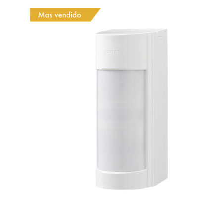 Detector PIR Exterior / 12 m (39.4 ft) / 90° Cobertura / IP55 / SMDA / 16 Zonas Análisis