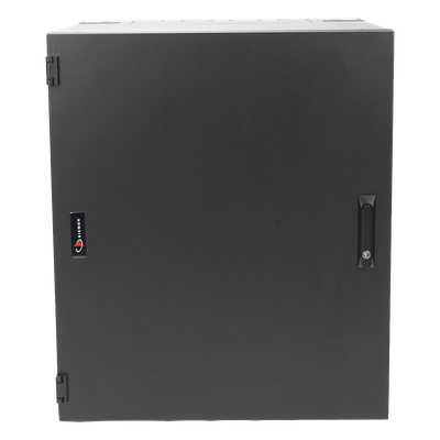 Gabinete de Montaje en Pared / 18U / 737 mm (29 in) Ancho / 762 mm (30 in) Profundidad / Puerta Sólida Frontal / Paneles Laterales Ventilados / IP20 / NEMA Type 1