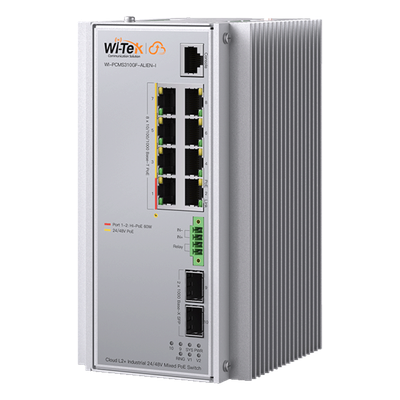 Switch Industrial Administrable / 8 Puertos PoE Gigabit / 2 SFP / 240 W / -40 a 80 °C / 6 kV Protección