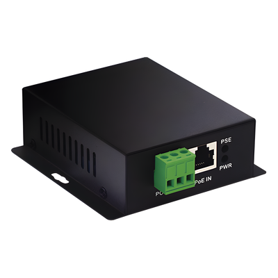 Convertidor PoE Industrial / Entrada 802.3 af/at / Salida PoE Pasivo 24V / Puertos RJ45 100/1000 Mbps / Alcance 100 m (328 ft) / Rango -10 a 70 °C