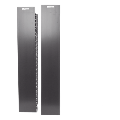 Organizador Vertical de Cable / Doble Capacidad Frontal y Posterior / 45 RU / 6.7in (170mm) Ancho / 83.0in (2108mm) Alto / Negro