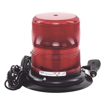 Baliza LED de Advertencia / SAE Clase I / 12-24 VDC / 11 Patrones de Destello / Montaje Magnético / 7″ de Altura