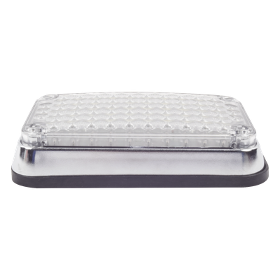 Luz de Advertencia LED / 6×4 Pulgadas / 66 LED de Alta Intensidad / 12 VCC / 10 Patrones de Destello / Montaje Permanente