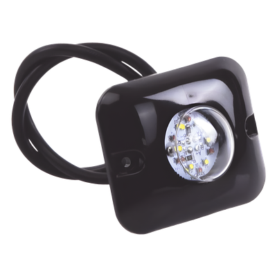 Kit de Luces LED Ocultas / 2 Lámparas 12 LED / Rojo-Claro / 10-24 VCC / 12 Patrones / 3.2 x 1.8 cm