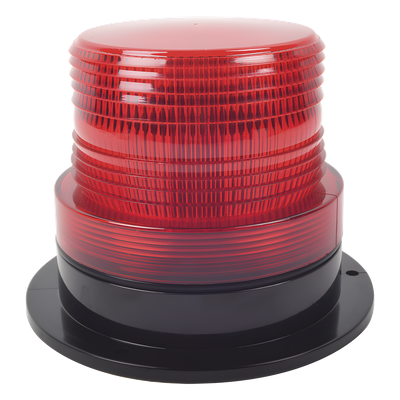 Burbuja de Señalización LED / 8 LEDs Rojos Gen III / 340 Lúmenes / 10-110 Vcd / 4 W / Patrón de Destello Ajustable / Montaje Permanente