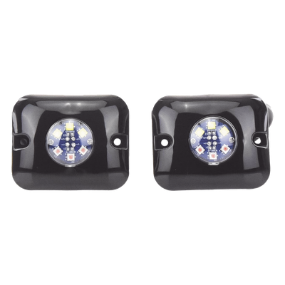 Estrobos Ocultos LED / 12 LEDs / 12 Patrones de Destello / 10-24 VCC / 1 A Máx. / 3.2 x 1.8 cm