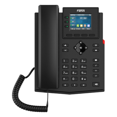 Teléfono IP 2 Hilos / 4 Cuentas SIP / Pantalla LCD 2.4 Pulgadas a Color / Conferencia 6 Vías / PoE / Voz HD / EHS