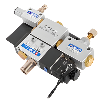 Electroválvula Industrial / 24 VDC / Presión 2-8 kgf/cm² / Aluminio / -10 a 60 °C / Aire Comprimido