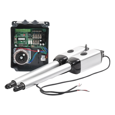 Kit de Brazos para Portón Abatible / 2 Hojas / 3 m (9.8 ft) / 300 kg / IP55 / 50 Ciclos Diarios / Residencial