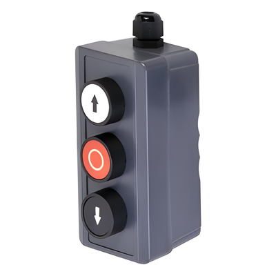 Botonera Triple / Uso Rudo / 24 VCD / IP40 / -20 a 50 °C / 2.7 x 5.2 x 2.0 in