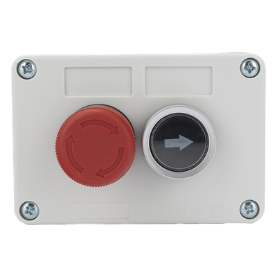 Botonera de Control / Doble Canal / IP40 / Contactos NC/NO / -20 a 50 °C / Barreras y Operadores Vehiculares
