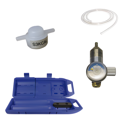 Kit de Calibración para Detector de Gases Combustibles / Copa de Calibración / Regulador de Flujo 1.5 LPM / Manguera y Estuche de Transporte / Sensor Catalítico