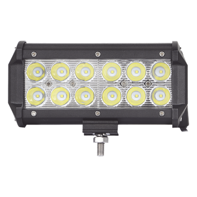 Barra de Luz LED / 12 LED / 1500 Lúmenes / 18 W / 10-30 Vcc / IP67 / 6.5 Pulgadas