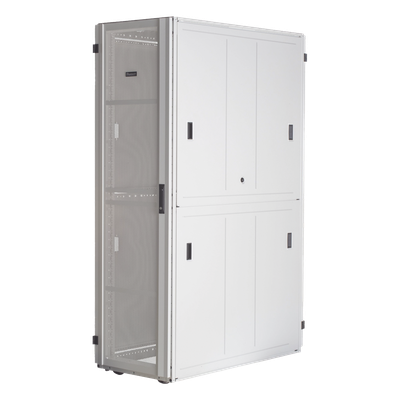 Gabinete para Centros de Datos / 42 UR / 800 mm Ancho / 1070 mm (3.51 ft) Profundidad / Carga 1588 kg / Puerta Perforada 80% / Acero