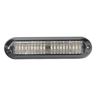 Luz Auxiliar / 18 LEDs / Tricolor Rojo/Claro/Ámbar / IP67 / Ultra Brillante / 142.6×36×14 mm