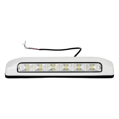Luz de Escena LED / 6 LED / 75 lm / IP67 / 12-24 VCC / 0.1 A / 203 x 41 x 29 mm / 8 x 1.6 x 1.1 in / -30°C a +50°C / Bisel Blanco