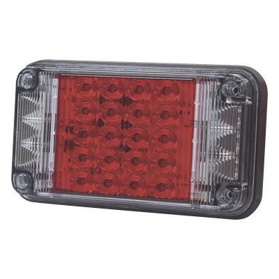 Luz de Advertencia LED / 66 LEDs / 7×4 Pulgadas / 12 VCC / 10 Patrones de Destello / Montaje Permanente