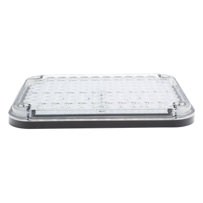 Luz de Advertencia LED / 9×7″ / Bicolor Rojo/Claro / 104 LED / 12 VCC / 10 Patrones de Destello
