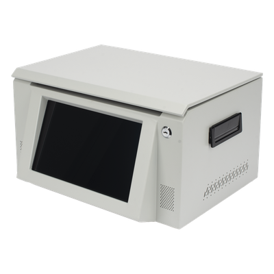 Estación de Descarga para Body Cam / 8 Puertos / Pantalla Táctil 10 Pulgadas / Ethernet 1000 Mbps / Almacenamiento 36 TB / Android Integrado