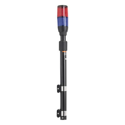 Luz Telescópica LED / 3 Watts / 10-30 VCC / 3A Máx / Longitud Ajustable 64-104 cm (25.2-40.9 in) / Rojo/Azul