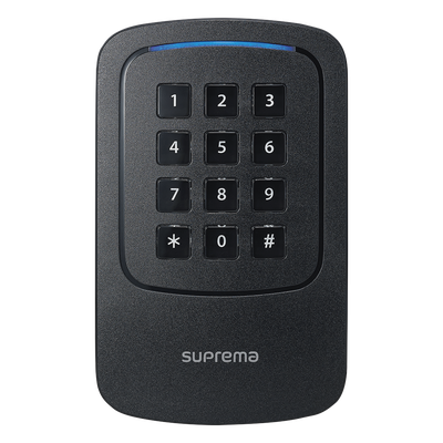 Lector Esclavo de Tarjetas con Teclado / Multitecnología RFID 125kHz-13.56MHz / NFC / Bluetooth / IP65-IP67 / IK08 / 3.1×5.1×1.0 in