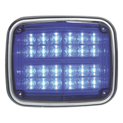 Luz de Advertencia LED / 24 LEDs / 11 Patrones Programables / IP67 / 12-30 VCC / 24 W / Policarbonato