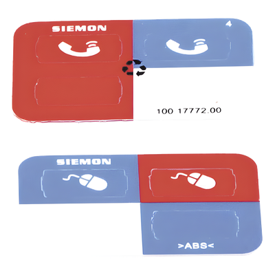 Icono de identificación para jacks / Color rojo / Bolsa con 100 piezas / Compatible Z-MAX / PoE++ 802.3bt / HDBaseT