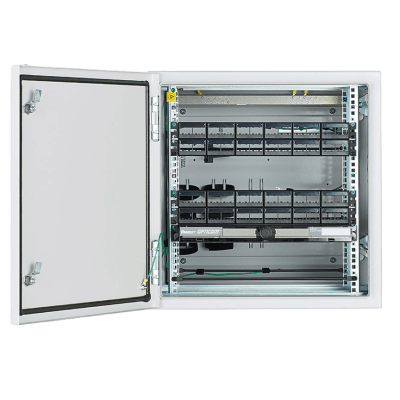 Gabinete Industrial de Montaje en Pared / 12 UR / NEMA 4/4X/12 IP66 / Carga 250 lb (113.4 kg) / Acero Bajo en Carbono