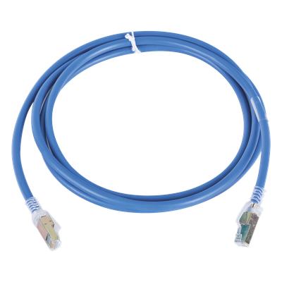 Patch Cord Cat6A UTP / CM / 2.13 m (7 ft) / 23 AWG / 10GBASE-T / PoE+ / UL2043 / Azul