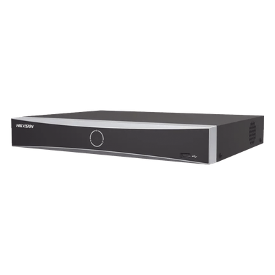 NVR 12 Megapixel (4K) / 16 canales IP / AcuSense (Evita Falsas Alarmas) / Reconocimiento Facial / 1 Bahía de Disco Duro / HDMI en 4K / Sin Puertos PoE+