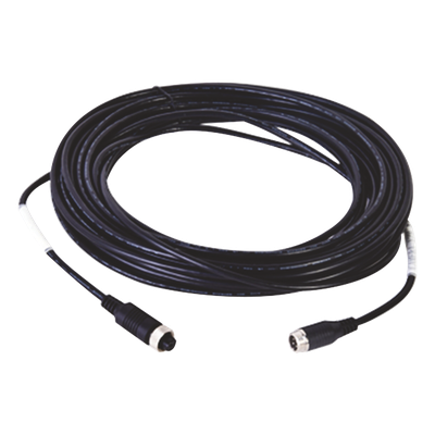 Cable Extensor de Vídeo y Audio / 10 m (32.8 ft) / Conector M12-4P Circular / Transmisión Triple / Material PVC-45P y LD-PE UL20276 / RoHS