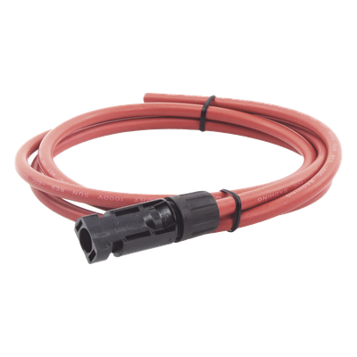 Cable Fotovoltaico / 1.5 m (4.9 ft) / Calibre 10 AWG / Terminal MC4-M / Rojo