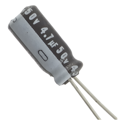 Capacitor Electrolítico / 4.7 µF / 50 Vcc / Radial / 105 °C / 5 x 11.7 mm