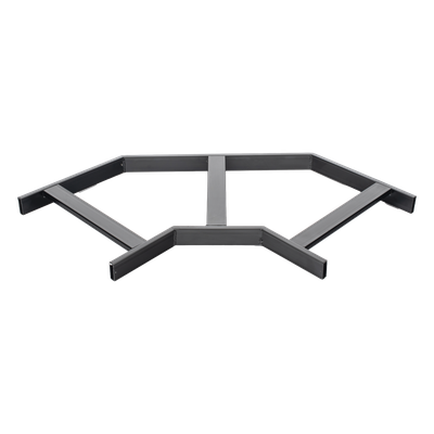 Curva Horizontal para Bandeja Tubular / 90° / Radio 12′ (3.66 m) / Peralte 1.5′ (38.1 mm) / Ancho 12′ (304.8 mm) / Acero con Recubrimiento Epóxico